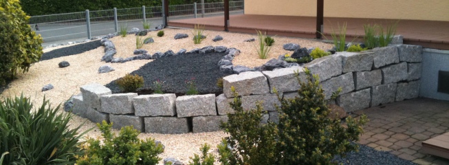 Gartengestaltung mit Granitsteinen